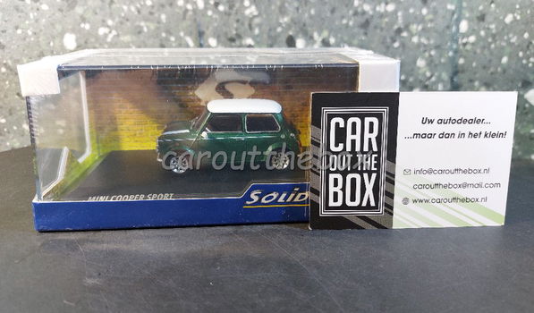 Mini Cooper sport groen 1:43 Solido Sol126 - 5
