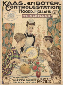 Poster Kaas-en botercontrolestation Noord-Holland - 0