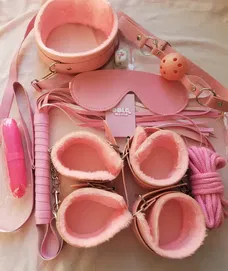 Leuk pink bondagesetje