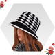 zomer hoed zwart wit - 3 - Thumbnail