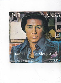 Single Paul Anka - I don't like to sleep alone - 0