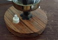 Retro vintage tafellamp - houten voet - mid-century - 4 - Thumbnail