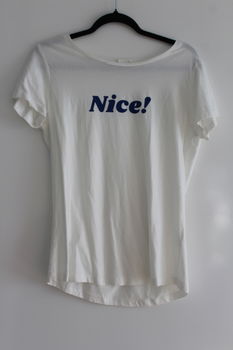 Shirt met tekst Nice! - maat M - 3