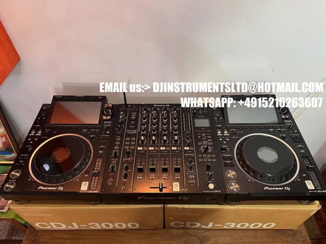 Te Koop DJ SET 2x Pioneer CDJ-3000-W +1 DJM-900NXS2-W, 4x Pioneer CDJ 3000 +1x Pioneer DJM-A9 Mixer - 7