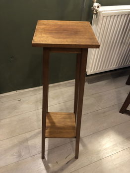 Prachtige mooie Eiken Hoge en Ranke Piëdestal. - 4