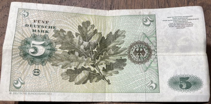 Bankbiljet 5 Mark - 2