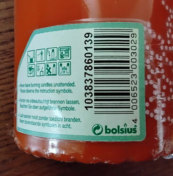 stompkaars Bolsius met henna-achtige decoratie - nieuw - 5