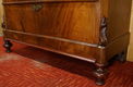 Antiek bureau Biedermeier schrijfkabinet Strak buro mahonie houten klep secretaire - 6 - Thumbnail