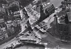 Amsterdam - Muntplein - ca. 1955 - luchtfoto