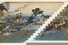 Wegsplitsing bij Totsuka Motomachi - Ando Hiroshige