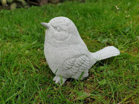 Lief tuinbeeldje van een mus , vogel - 2