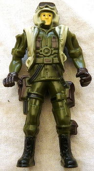 Actiefiguur / Action Figure, Pilot, Military Helicopter, Qulki Toys, 2000s.(Nr.1) - 0