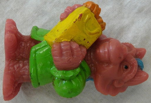 Figure / Figuur, PVC, Pink Dinosaur, jaren'80.(Nr.1) - 1