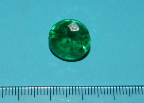 Smaragd GIX - rond geslepen - 13,3mm - met certificaat - 0