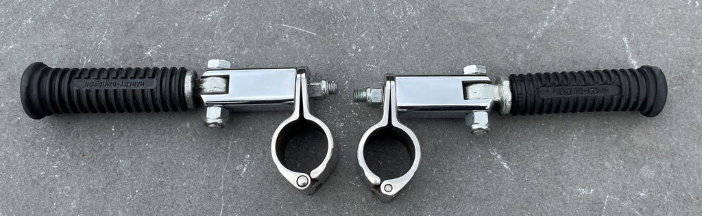 Highwaysteps met kuryakyn RVS clamps voor +-32mm valbaar - 0