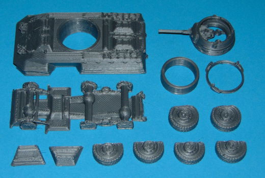 Amerikaanse M8 Greyhound pantserwagen - 3D-print - 2