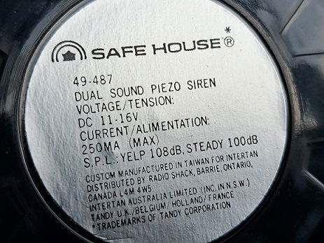 Safe House 2-tonen Piëzo-Sirene 49-487 Two-sound Siren - 2