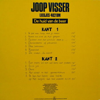 LP - Joop Visser - De huid van de beer - 1