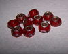 Rode glazen bead, Pandora stijl - 0 - Thumbnail