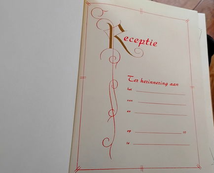 Oud Receptieboek - jaren 50 - jaren 60 - ongebruikt - fotoboek - 2