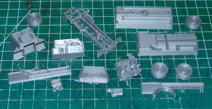 Britse Bedfoed QL tankwagen - 3D-print in diverse schalen - 2