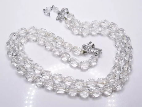 Schitterend dubbel collier, kristal - 1