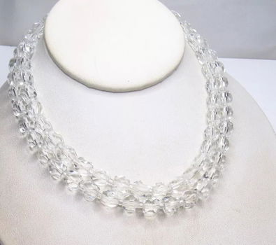 Schitterend dubbel collier, kristal - 2
