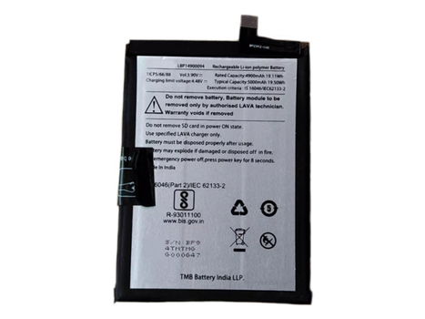 New battery LBP14900094 4900mAh/19.11Wh 3.9V for LAVA Agni 2 - 0