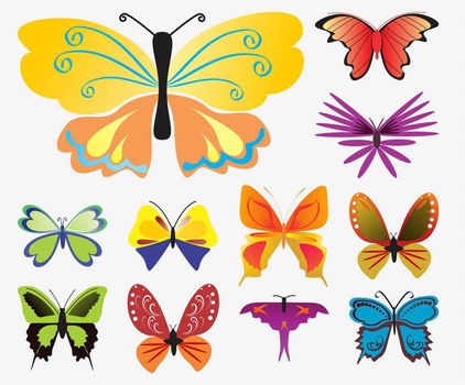 Vlinders - A4 scrapbooking print A - 0