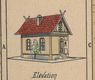 Duits arbeidershuis - oude papieren bouwplaat - 0 - Thumbnail