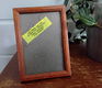 Vintage houten fotolijstje met groene achterzijde - 4 - Thumbnail
