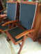 2X Houten relax tuinstoel - 1 - Thumbnail