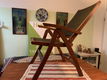 2X Houten relax tuinstoel - 2 - Thumbnail