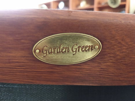 2X Houten relax tuinstoel - 4