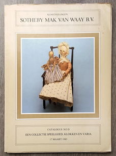 Sotheby Mak van Waay Catalogus 17 mrt 1983 Speelgoed klokken