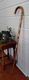 Oude houten wandelstok met metalen stokplaatjes - Duitsland - 0 - Thumbnail