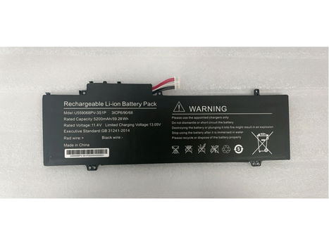 Hoogwaardige vervangbare batterij GATEWAY 549567-3S1P 4500mAh/51.3Wh 11.4V - 0