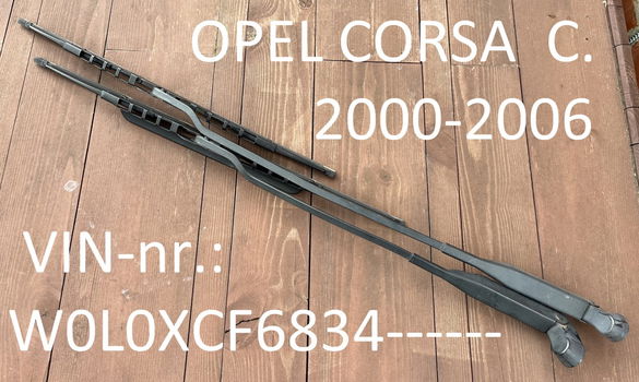 Opel corsa C '00 -'06 C ruitenwisserarmen (Links & Rechts) - 0