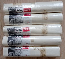 Behang met relief