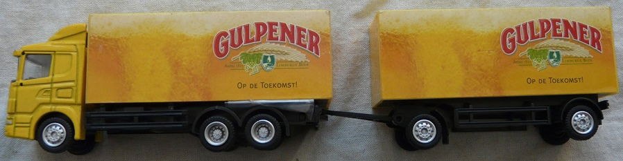 Modelvrachtwagen, Schaal 1:87, Scania Truck Met Trailer, Promotie Gulpener, Gulpener Bier.(Nr.1) - 3
