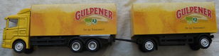 Modelvrachtwagen, Schaal 1:87, Scania Truck Met Trailer, Promotie Gulpener, Gulpener Bier.(Nr.1) - 3 - Thumbnail
