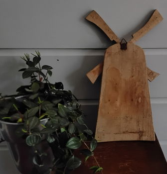 Houten molen met ophanghaakje - 5