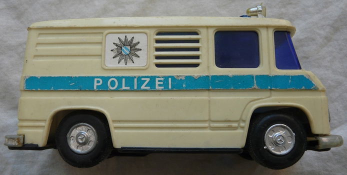 Speelgoed / Toy, Voertuig / Vehicle, Mercedes-Benz L460D, Polizei, Dickie Spielzeug, 1970/80s. - 5
