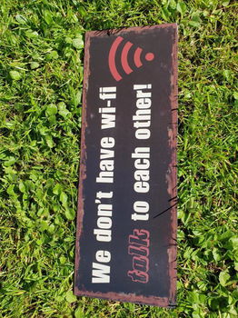 metalen wandbord , Wi-Fi - 3