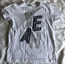 Wit t-shirt maat 140