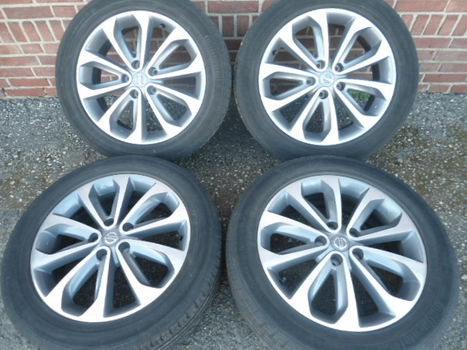 18’’Inch Originele Nissan Zilvergrijs Chroom Qashqai en Juke Velgen 5x114.3 - 6