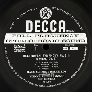 ELPEE - Beethoven Symphonies no.5 & 8 - Vienna Philharmonic, Hans Schmidt-Isserstedt - 1