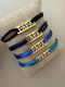 Gouden papa bedel armband aan satijn koord naar keuze - 0 - Thumbnail