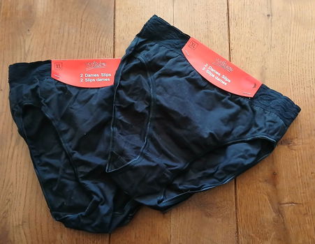 Damesslips - slips - onderbroeken - nieuw - 2 x 2 (=4) stuks - 0