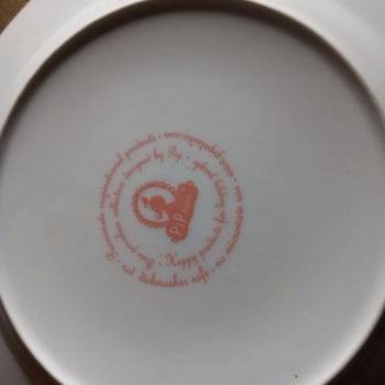 Pip, servies - diverse borden, met een heeeeele kleine beschadiging, gebruikerssporen - 3